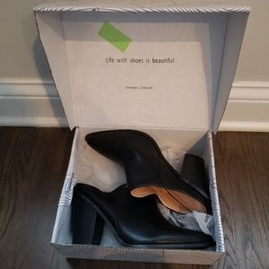 Chase + Chloe Heeled Mules